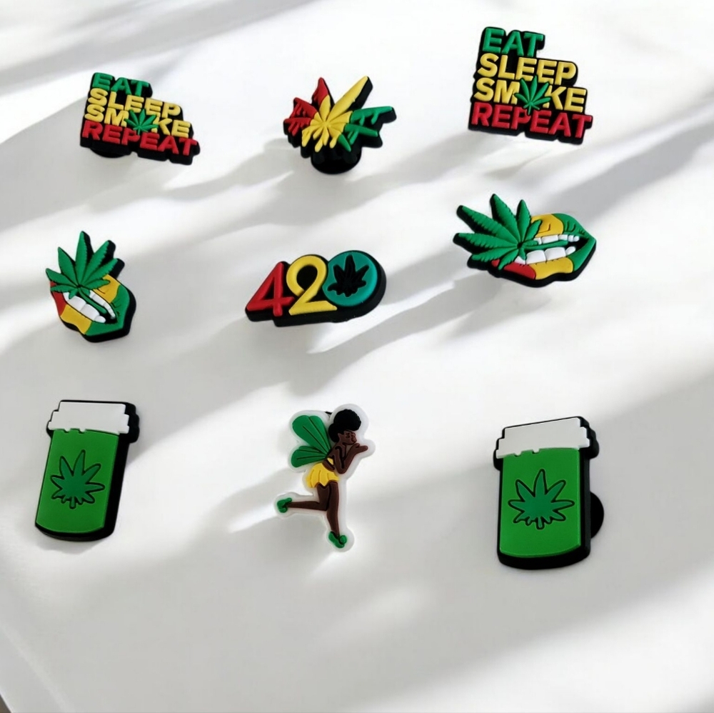 Weed Croc Charms